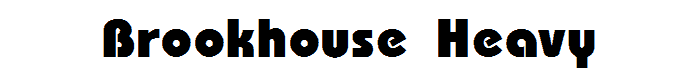 Brookhouse Heavy font